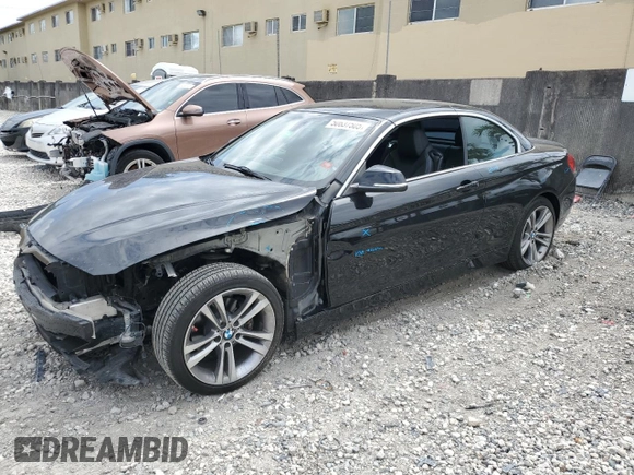 2016 BMW 4 Series 428i with VIN WBA3V7C52G5A25350, listed as a Copart auction lot 50637505 with 122,105 mi miles and Salvage Title. Bid and sale history available at carsss.com. Image 1.
