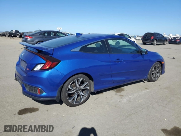 2017 Honda Civic Si with VIN 2HGFC3A55HH752606, listed as a Copart auction lot 46866185 with 118,662 mi miles and Salvage Title. Bid and sale history available at DreamBid. Image 3.