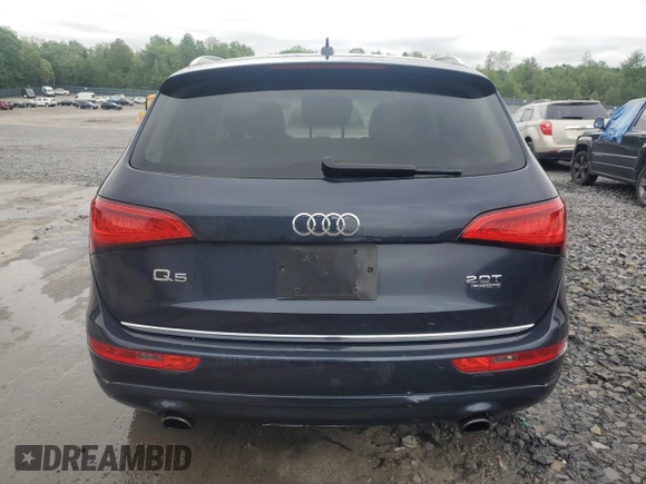 2016 Audi Q5 Premium with VIN WA1C2AFP4GA056085, listed as a Copart auction lot 57154305 with 125,205 mi miles and Salvage title. Bid and sale history available at DreamBid. Image 6.