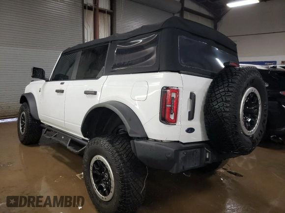 2021 Ford Bronco with VIN 1FMEE5DP2MLA96905, listed as a Copart auction lot 87000214 with 46,821 mi miles and Salvage Title. Bid and sale history available at DreamBid. Image 2.