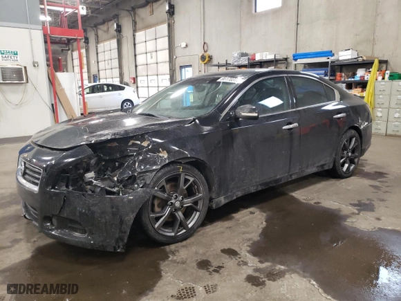 2014 Nissan Maxima 3.5 SV w/Sport Pkg with VIN 1N4AA5APXEC479713, listed as a Copart auction lot 86170314 with 127,179 mi miles and Salvage Title. Bid and sale history available at carsss.com. Image 1.