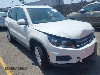 2017 Volkswagen Tiguan Wolfsburg Edition with VIN WVGRV7AX8HK019775, listed as a IAAI auction lot 42571018 with 74,524 mi miles and . Bid and sale history available at DreamBid. Image 1.