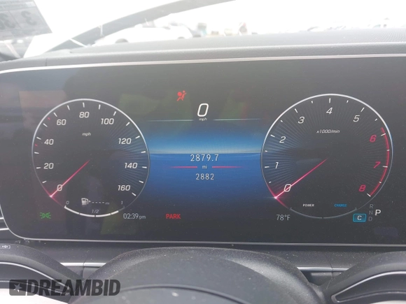 2025 Mercedes-Benz GLS 450 with VIN 4JGFF5KE3SB402662, listed as a IAAI auction lot 42047355 with 2,879 mi miles and . Bid and sale history available at DreamBid. Image 7.