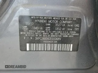 2018 Hyundai Accent SE z VIN 3KPC24A34JE010689, wystawiony jako Copart lot #53253145 z przebiegiem 81 363 mil mil oraz Szkoda całkowita • Salvage title. Historia ofert i sprzedaży dostępna na DreamBid. Obrazek 13.