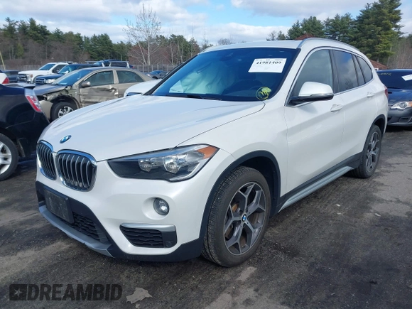 2019 BMW X1 xDrive28i with VIN WBXHT3C56K5L35842, listed as a IAAI auction lot 41981409 with 54,325 mi miles. Bid and sale history available at carsss.com. Image 17.
