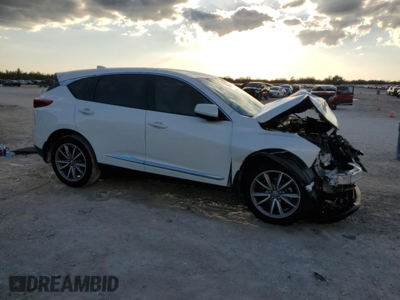 2020 Acura RDX Technology with VIN 5J8TC1H51LL001625, listed as a Copart auction lot 46814485 with 73,975 mi miles and Non Repairable. Bid and sale history available at DreamBid. Image 4.
