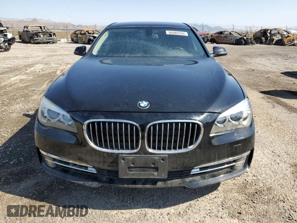 2015 BMW 7 Series 740i with VIN WBAYA6C5XFD826895, listed as a Copart auction lot 66889794 with Not Provided miles and Salvage Title. Bid and sale history available at DreamBid. Image 5.