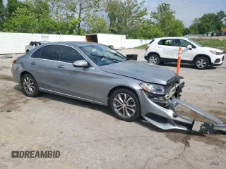 2015 Mercedes-Benz C 300 Luxury with VIN 55SWF4KB8FU089940, listed as a Copart auction lot 57107475 with 119,025 mi miles and Salvage title. Bid and sale history available at DreamBid. Image 4.