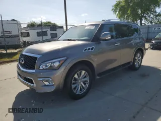 2016 Infiniti QX80 with VIN JN8AZ2NEXG9125687, listed as a Copart auction lot 52184535 with 149,495 mi miles and Salvage title. Bid and sale history available at DreamBid. Image 1.