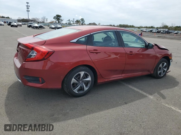 2019 Honda Civic Sedan LX with VIN 19XFC2F69KE026826, listed as a Copart auction lot 46925745 with 112,561 mi miles and Salvage Title. Bid and sale history available at carsss.com. Image 3.