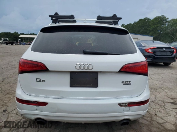 2015 Audi Q5 Premium with VIN WA1CFAFP4FA107118, listed as a Copart auction lot 63589505 with 66,139 mi miles and Salvage title. Bid and sale history available at DreamBid. Image 6.