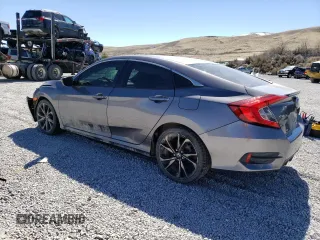 2020 Honda Civic Sedan Sport with VIN 19XFC2F81LE001535, listed as a Copart auction lot 49514835 with 86,974 mi miles and Salvage Title. Bid and sale history available at carsss.com. Image 2.