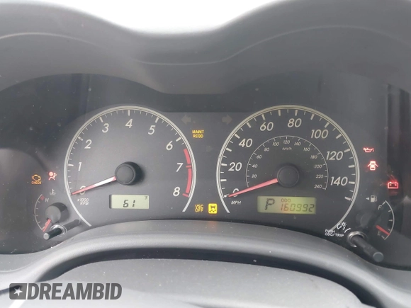 2010 Toyota Corolla with VIN JTDBU4EE4AJ064451, listed as a IAAI auction lot 42110720 with 160,992 mi miles and . Bid and sale history available at DreamBid. Image 7.