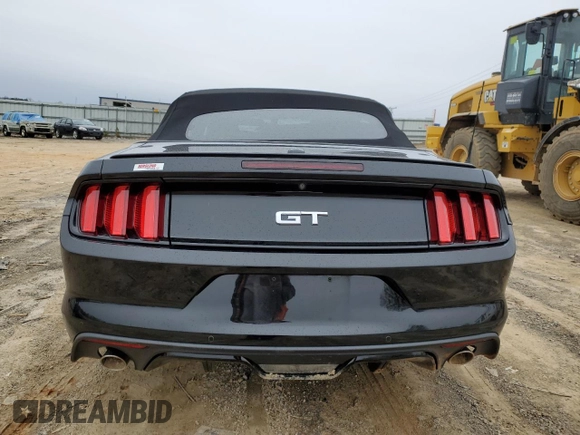 2015 Ford Mustang GT Premium with VIN 1FATP8FF6F5402223, listed as a Copart auction lot 44698185 with 47,078 mi miles and Salvage title. Bid and sale history available at DreamBid. Image 6.