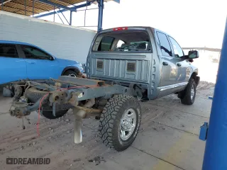 2007 Dodge Ram 2500 Laramie with VIN 1D7KS28AX7J585398, listed as a Copart auction lot 67407944 with 0 mi miles and Salvage Title. Bid and sale history available at carsss.com. Image 3.