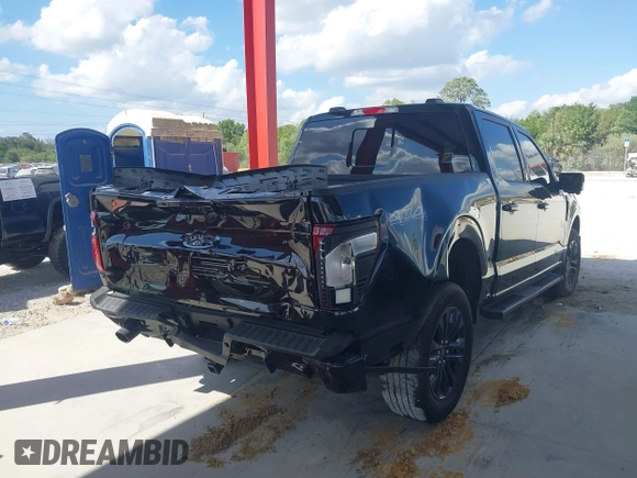 2024 Ford F-150 XLT with VIN 1FTFW3LDXRFB56503, listed as a IAAI auction lot 41571883 with 2,260 mi miles. Bid and sale history available at carsss.com. Image 4.