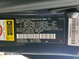 2010 Lexus RX 350 with VIN 2T2ZK1BA6AC024545, listed as a Copart auction lot 59081195 with 177,587 mi miles and Salvage title. Bid and sale history available at DreamBid. Image 13.