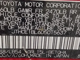 2013 Lexus GS 350 with VIN JTHCE1BL6D5015637, listed as a IAAI auction lot 42059657 with 210,472 mi miles. Bid and sale history available at carsss.com. Image 9.