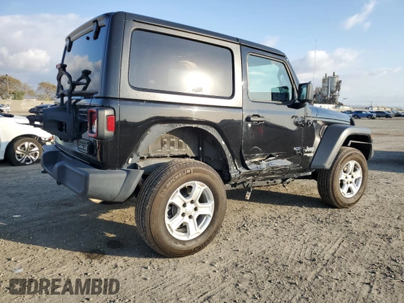 2018 Jeep Wrangler Sport S with VIN 1C4GJXAG4JW161238, listed as a Copart auction lot 42448695 with 87,003 mi miles and Salvage title. Bid and sale history available at DreamBid. Image 3.