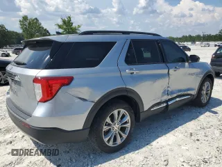 2023 Ford Explorer XLT with VIN 1FMSK7DH6PGA48191, listed as a Copart auction lot 62588395 with 24,383 mi miles and Salvage title. Bid and sale history available at DreamBid. Image 3.