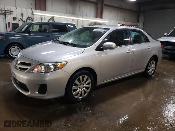 2012 Toyota Corolla L with VIN 2T1BU4EE8CC762642, listed as a Copart auction lot 46004845 with 80,633 mi miles and Salvage Title. Bid and sale history available at carsss.com. Image 1.