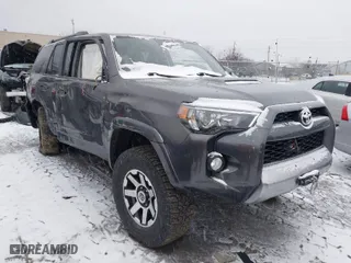 2019 Toyota 4Runner SR5 with VIN JTEBU5JR6K5639752, listed as a IAAI auction lot 41737523 with 85,173 mi miles. Bid and sale history available at carsss.com. Image 1.