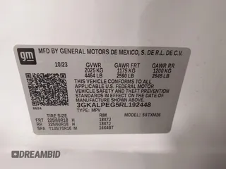 2024 GMC Terrain SLT with VIN 3GKALPEG5RL192448, listed as a IAAI auction lot 42356154 with 28,762 mi miles and . Bid and sale history available at DreamBid. Image 9.