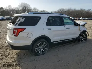 2017 Ford Explorer Platinum with VIN 1FM5K8HT6HGB19487, listed as a Copart auction lot 48171815 with 87,007 mi miles and Salvage Title. Bid and sale history available at carsss.com. Image 3.