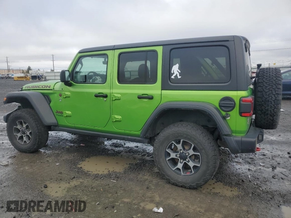 2019 Jeep Wrangler Unlimited Rubicon with VIN 1C4HJXFN8KW545049, listed as a Copart auction lot 41445415 with 57,744 mi miles and Salvage title. Bid and sale history available at DreamBid. Image 2.