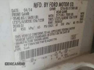 2015 Ford F-350 Platinum с VIN 1FT8W3BT8FEA20776, выставлен на аукционе Copart как лот 50872225 с пробегом 217 559 миль миль и Списание • Salvage title. История ставок и продаж доступна на DreamBid. Изображение 14.