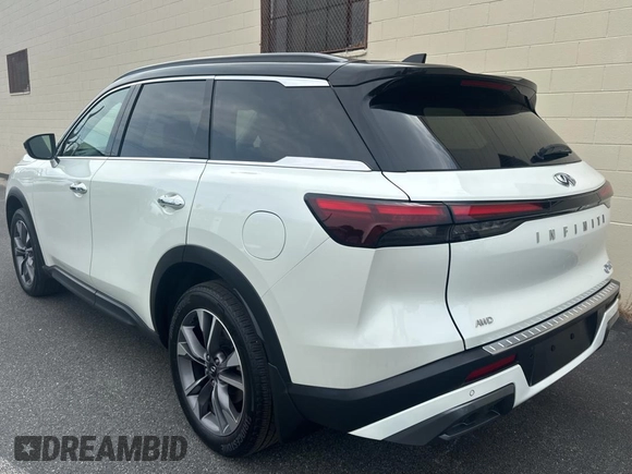 2022 Infiniti QX60 Luxe with VIN 5N1DL1FSXNC333458, listed as a Copart auction lot 61234555 with 63,665 mi miles and Clean title. Bid and sale history available at DreamBid. Image 3.