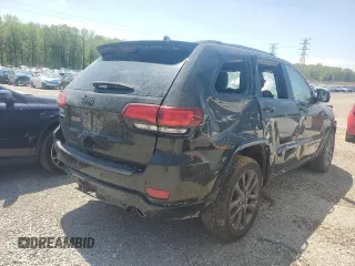 2016 Jeep Grand Cherokee Limited 75th Anniversary with VIN 1C4RJEBG4GC423829, listed as a Copart auction lot 53019705 with 197,353 mi miles and Salvage title. Bid and sale history available at DreamBid. Image 3.