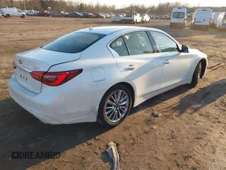 2021 Infiniti Q50 3.0t LUXE with VIN JN1EV7BR1MM755462, listed as a IAAI auction lot 41559105 with 56,016 mi miles. Bid and sale history available at carsss.com. Image 4.