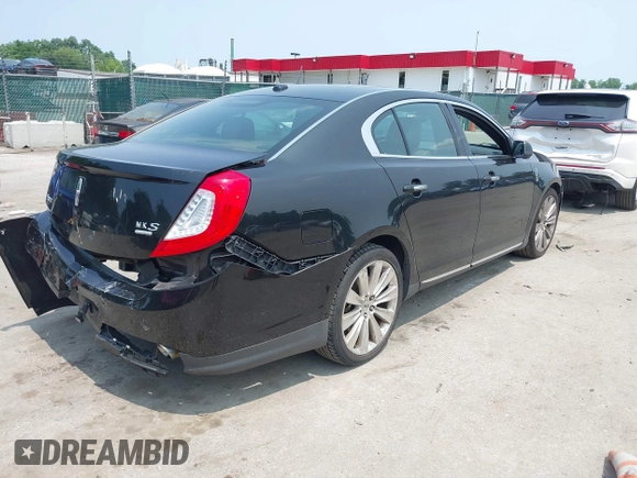2013 Lincoln MKS EcoBoost with VIN 1LNHL9FT3DG602190, listed as a IAAI auction lot 42483472 with 63,238 mi miles and . Bid and sale history available at DreamBid. Image 4.