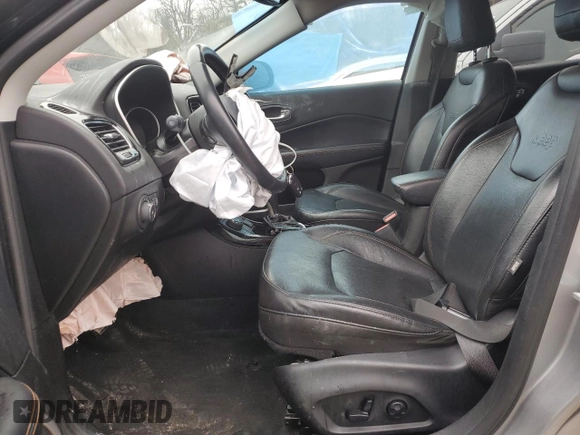 2018 Jeep Compass Limited with VIN 3C4NJDCB4JT433509, listed as a Copart auction lot 42459705 with 55,377 mi miles and Salvage Title. Bid and sale history available at carsss.com. Image 7.