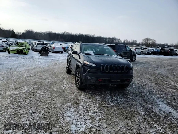 2014 Jeep Cherokee Trailhawk with VIN 1C4PJMBB9EW124371, listed as a Copart auction lot 42038105 with 137,717 mi miles and Salvage Title. Bid and sale history available at carsss.com. Image 11.
