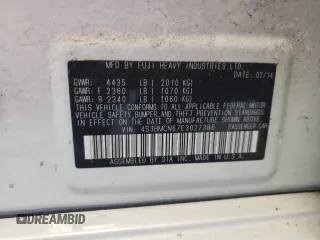 2014 Subaru Legacy z VIN 4S3BMCN67E3027388, wystawiony jako Copart lot #61457714 z przebiegiem Nie podano mil oraz Szkoda całkowita • Salvage title. Historia ofert i sprzedaży dostępna na DreamBid. Obrazek 12.
