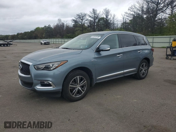 2019 Infiniti QX60 Pure z VIN 5N1DL0MM9KC532995, wystawiony jako Copart lot #57875135 z przebiegiem 70 024 mil mil oraz Szkoda całkowita • Salvage title. Historia ofert i sprzedaży dostępna na DreamBid. Obrazek 1.