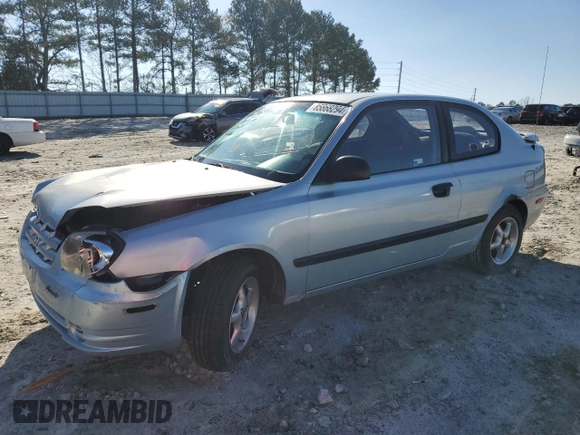 2003 Hyundai Accent with VIN KMHCF35C73U273610, listed as a Copart auction lot 85868294 with 168,203 mi miles and Salvage Title. Bid and sale history available at carsss.com. Image 1.