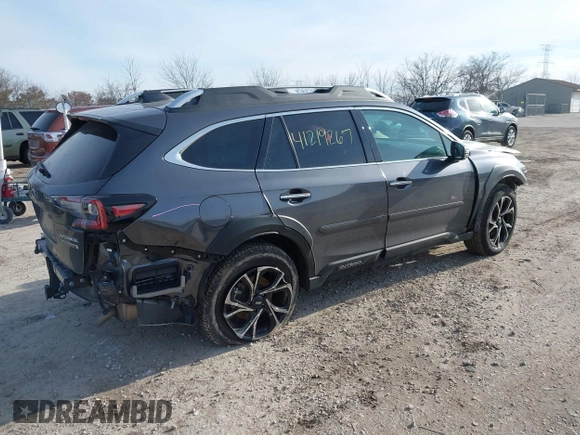 2024 Subaru Outback Touring XT with VIN 4S4BTGPDXR3296606, listed as a IAAI auction lot 41219267 with 11,171 mi miles and . Bid and sale history available at DreamBid. Image 4.