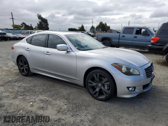 2011 Infiniti M37 with VIN JN1BY1AP7BM321003, listed as a Copart auction lot 71838584 with 138,823 mi miles and Salvage Title. Bid and sale history available at carsss.com. Image 4.