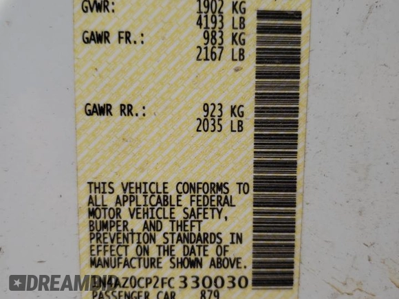 2015 Nissan LEAF SV with VIN 1N4AZ0CP2FC330030, listed as a Copart auction lot 51127843 with 25,986 mi miles. Bid and sale history available at carsss.com. Image 12.