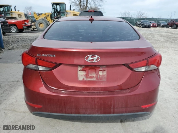 2016 Hyundai Elantra SE with VIN 5NPDH4AE3GH667086, listed as a Copart auction lot 46529045 with 138,200 mi miles and Salvage Title. Bid and sale history available at carsss.com. Image 6.