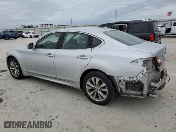 2012 Infiniti M37 with VIN JN1BY1AR5CM395605, listed as a Copart auction lot 83316794 with 64,201 mi miles and Salvage Title. Bid and sale history available at carsss.com. Image 2.