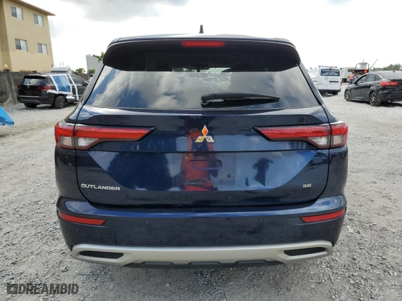 2022 Mitsubishi Outlander SE with VIN JA4J3UA80NZ081540, listed as a Copart auction lot 47895805 with 56,851 mi miles and Non Repairable. Bid and sale history available at carsss.com. Image 6.