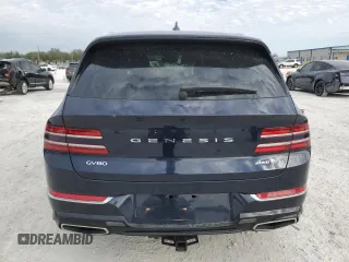 2022 Genesis GV80 with VIN KMUHCESCXNU080466, listed as a Copart auction lot 88743205 with 55,521 mi miles and Non repairable. Bid and sale history available at DreamBid. Image 6.