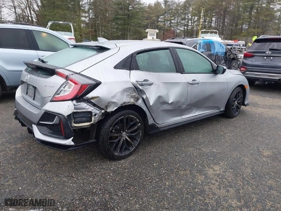 2021 Honda Civic Hatchback Sport with VIN SHHFK7H46MU423627, listed as a IAAI auction lot 41023059 with NaN miles. Bid and sale history available at carsss.com. Image 4.