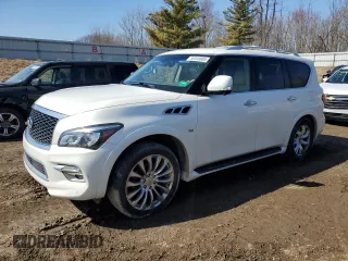 2015 Infiniti QX80 with VIN JN8AZ2NE1F9084509, listed as a Copart auction lot 50040685 with 188,038 mi miles and Clean Title. Bid and sale history available at carsss.com. Image 1.
