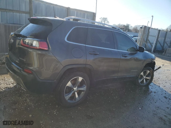 2019 Jeep Cherokee Limited with VIN 1C4PJMDN9KD134218, listed as a Copart auction lot 48501725 with 125,916 mi miles and Clean Title. Bid and sale history available at carsss.com. Image 3.
