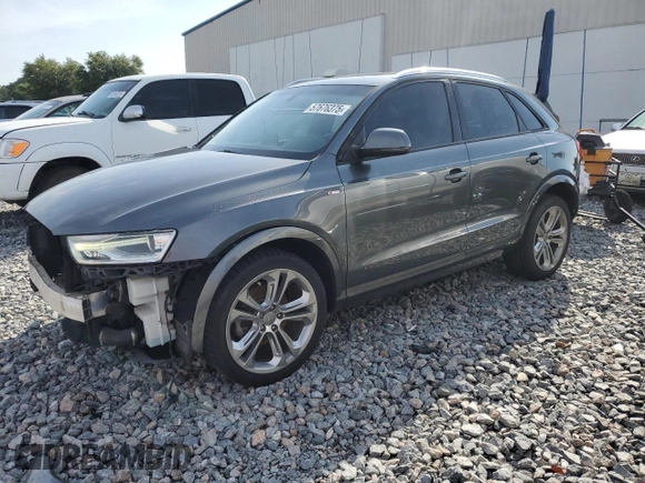 2018 Audi Q3 Premium with VIN WA1BCCFS4JR019085, listed as a Copart auction lot 57676375 with 94,743 mi miles and Salvage title. Bid and sale history available at DreamBid. Image 1.